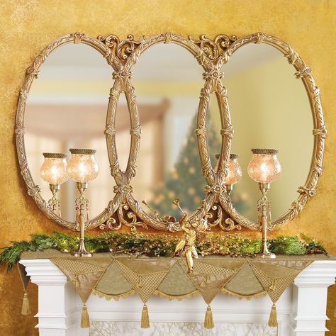 Christmas mantel decor