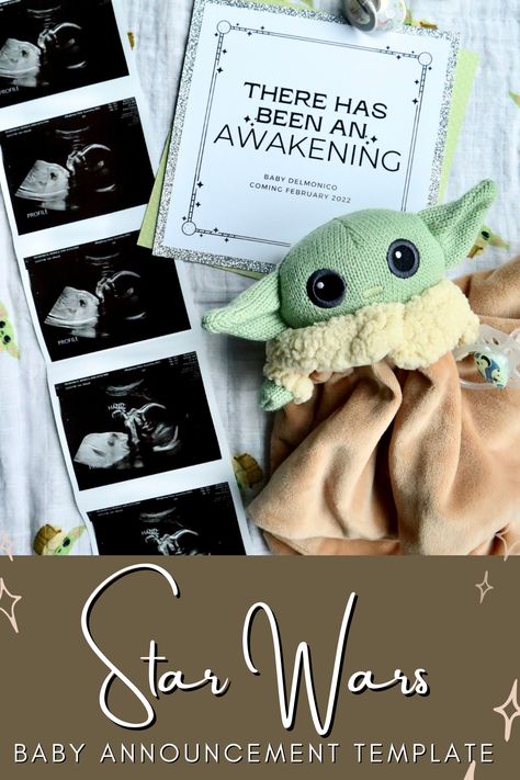 Star Wars Birth Announcement Ideas for Social Media Star Wars Birth Announcement, Gender Reveal Ideas Star Wars, Baby Yoda Baby Shower Theme, Star Wars Baby Announcement, Star Wars Pregnancy Announcement, Star Wars Gender Reveal, Star Wars Baby Shower Ideas, Star Wars Party Games, Birth Announcement Ideas