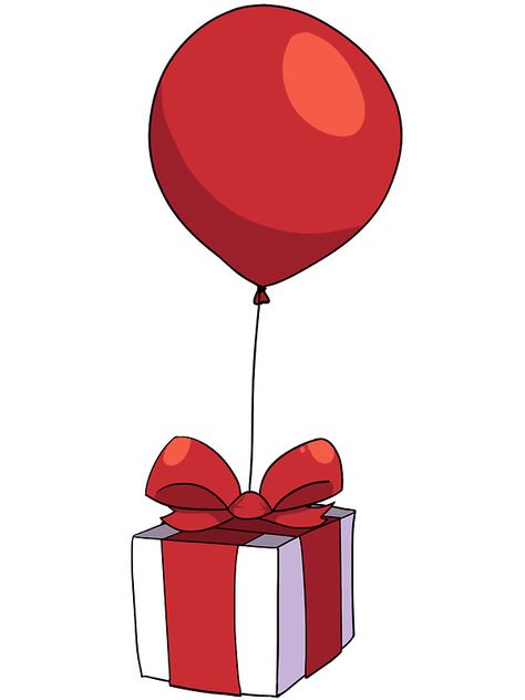 Animal Crossing Present Balloon, Animal Crossing Balloon Gift, Animal Crossing Balloon, Photo Cutout, Gift Cartoon, Procreate Ipad Art, Gift Drawing, Balloon Gift, Flowers Bouquet Gift