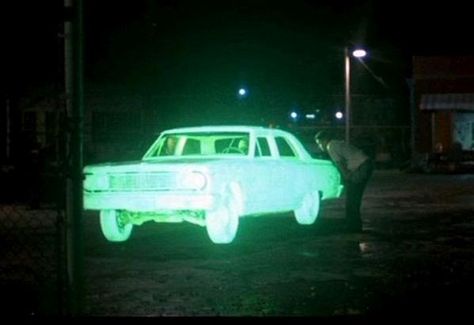 #Phantom of Route 40 plagued highways and byways of southern Ohio in early '50s Repo Man, Neon Car, Welcome To Night Vale, Night Vale, B Movie, Urban Fantasy, Ghostbusters, In The Dark, Glow In The Dark