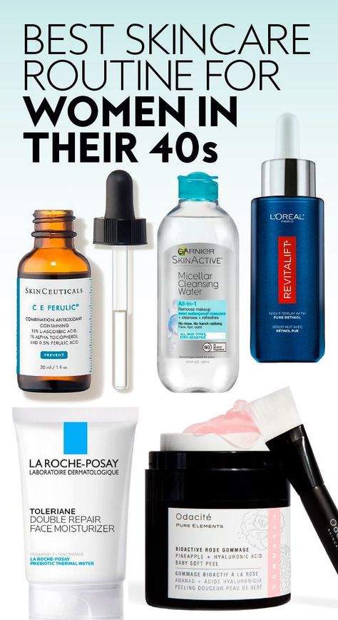 Drugstore Skincare Routine Over 40, Best Skincare For Women Over 40, Skin Care Routine For 40 Year Old Women, Skin Care Routine 40s, Dip Workout, Women In Their 40s, Best Skincare Routine, Anti Aging Skincare Routine, Skin Lightener