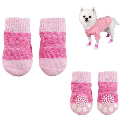 Anti-Slip Pet Socks Cute Keep Warm Washable Paw Protector Pet Supplies for Dog Cat Indoor Wear NOV99 _ - AliExpress Mobile Plushie Clothes, Pet Socks, Dog Accesories, Paw Protector, Pet Things, Socks Design, Dog Mommy, Socks Cute, Dog Socks