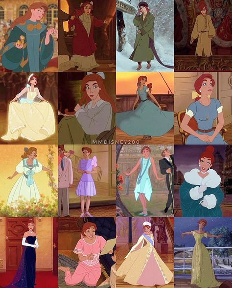 Anastasia Cartoon, Anastasia Costume, Disney Anastasia, Anastacia Disney, Anastasia Fanart, Anastasia Movie, Non Disney Princesses, Princess Anastasia, Anastasia Dress