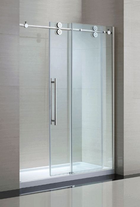 Modern Restroom, Bathroom Door Ideas, Stairway Walls, Makeover Kamar Mandi, Shower Door Designs, Custom Shower Doors, Bathroom Shower Doors, Small Shower Remodel, Frameless Sliding Shower Doors