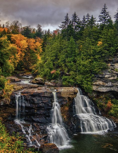 Blackwater Falls in Autumn. Davis, West Virginia Canaan Valley West Virginia, Black Water Falls West Virginia, Davis West Virginia, Autumn Davis, Monongahela National Forest, West Virginia Travel, Blackwater Falls, Scenic Railroads, Virginia Travel