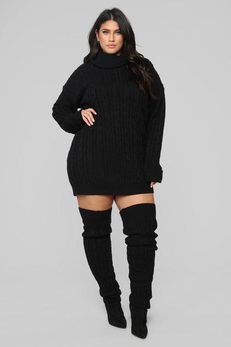 Plus Size Fall Outfit, Plus Size Fall Fashion, Plus Size Fall, Moda Plus, Plus Size Fashion For Women, Black Women Fashion, Curvy Girl Fashion, Curvy Outfits, Black Sweater