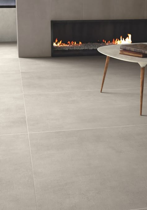 Porcelain stoneware flooring with concrete effect BETON Granitoker Collection By Casalgrande Padana Tiles Living Room, Porcelain Wood Tile, Tile Floor Living Room, Living Room Tiles, Wood Tile Floors, Tagaytay, Interior Design Per La Casa, Granite Flooring, Floor Tile Design