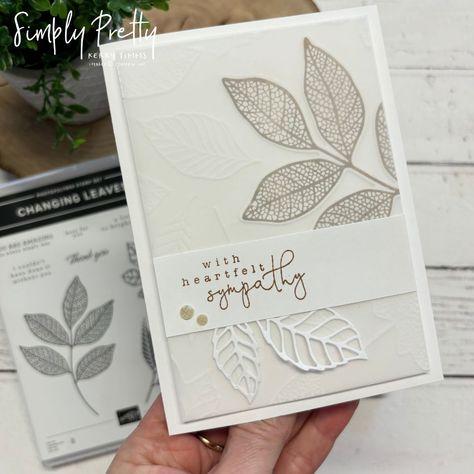 The Changing Leaves bundle is so versatile… Changing Leaves Su, Stampin Up Changing Leaves Card Ideas, Stampin Up Sympathy Cards 2024, Autumn Leaves Stampin Up Cards 2023, Seal Of Approval Stampin Up Cards, Stampin Up Changing Leaves Bundle, Su Changing Leaves Cards, Su Changing Leaves, Stampin Up Anniversary Card Ideas