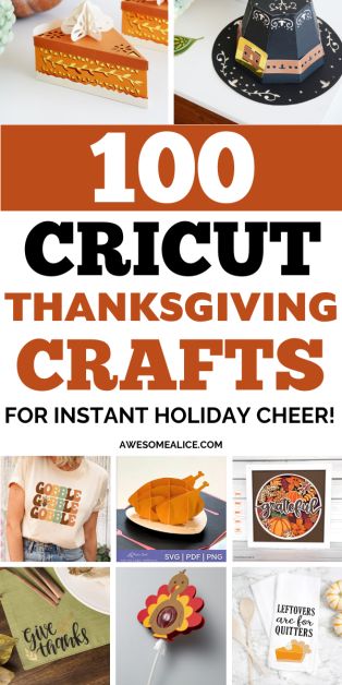 Get inspired with 100 Thanksgiving projects to make with your Cricut! From decor to gifts, find creative ideas to elevate your holiday celebrations. Perfect for Cricut Explore, Maker, and Joy users. #ThanksgivingCrafts #CricutProjects #HolidayDIY Thanksgiving Cricut Projects, Cricut Thanksgiving, Diy Halloween Food, Friendsgiving Decorations, Thanksgiving Kitchen Towels, Thanksgiving Table Runner, Thanksgiving Projects, Diy Thanksgiving, Thanksgiving Table Settings