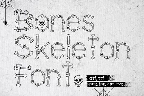 Bones Skeleton is a cool and uniquely designed display font. You can easily and beautifully decorate your advertisements or cards in the Halloween season. Bones Skeleton is the perfect font for spooky and interesting designs like t-shirts, stickers, crafting, sublimation and anything else you want. Try before you buy Bones Skeleton font for iOS, Android, […] Get your free download of the Bones Skeleton Font now at FreeFontDL - Free Font Download! Free Spooky Fonts, Bone Font, Halloween Typography, Spooky Font, Free Font Download, Poster Fonts, Halloween Fonts, Best Free Fonts, Display Fonts