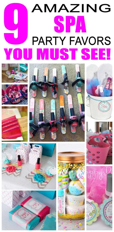 Spa party favors for kids. Simple and cute spa birthday party favors for children. Glamour party favors and more. Spa Birthday Party Favors, Spa Bachelorette Party, Spa Bachelorette, Girls Spa Party, Spa Day Party, Spa Party Favors, Spa Party Ideas, Kids Spa Party, Spa Birthday Party