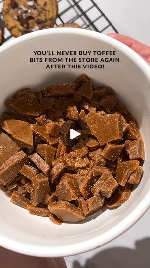 Diy Toffee Bits, Diy Toffee, Easy Toffee, Homemade Toffee, Handle The Heat, Toffee Recipe, Toffee Bits, Diy Homemade, 3 Ingredients