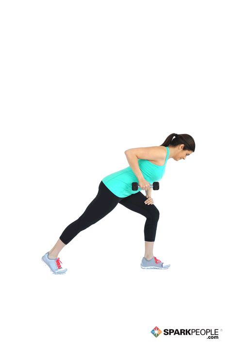 Dumbbell Triceps Kick Backs Exercise Demonstration via @SparkPeople Dumbbell Step Up Exercise, Dumbbell Step Up, Db Tricep Workout, Kick Backs Exercise, Dumbbell Tricep Kickbacks, Dumbbell Overhead Tricep Extension, Countdown Workout, Obese Workout, Health And Fitness Apps