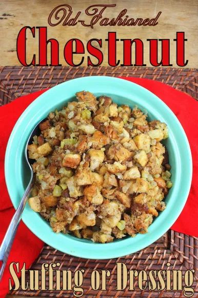 Chestnut Stuffing Recipes, Spinach Orzo Recipes, Stuffing Cornbread, Cabbage And Rice, Classic Stuffing Recipe, Pumpkin Appetizers, Spinach Orzo, Chestnut Stuffing, Dressing Stuffing