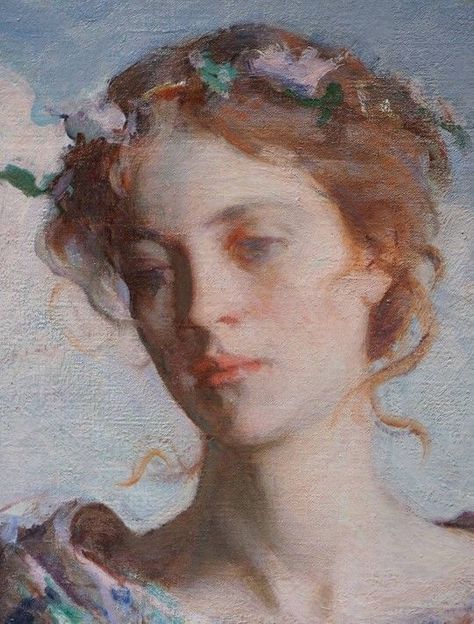 Frank Weston Benson, Present Painting, Rennaissance Art, Ethereal Art, Classical Art, Art Studies, Painting Style, Figure Painting, Figurative Art