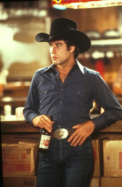 Sissy: You a real cowboy?   Bud: Well that depends on what you think a real cowboy is?   Sissy: Know how to do 2-step?   Bud: You bet.   Sissy: Wanna prove it? - Urban Cowboy Urban Cowboy Movie, Romantic Drama Film, Kelly Preston, Urban Cowboy, Septième Art, The Lone Ranger, Cowboy Up, John Travolta, Pulp Fiction