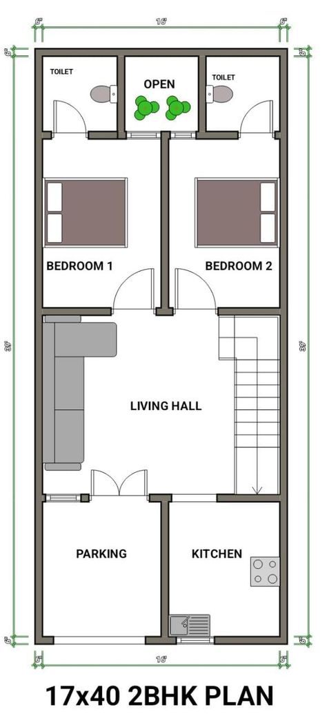 16×40 House Plan, Mini House Plans, Minecraft House Plans, Office Interior Design Modern, Layout Plan, House Layout Plans, Minecraft House, Plan Drawing, Safety Training