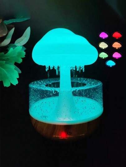 Cloud Humidifier, Mushroom Light, Mushroom Lights, Atmosphere Lamp, Rain Cloud, Novelty Lighting, Rain Clouds, Home Tools, Electronic Toys