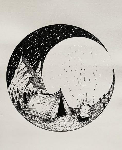 Pen art Simple Ink Art, Pen Nature Drawings, Pen Art Work Easy, Black Pen Sketches Easy, Black Pen Art Work, Pen Art Drawings Simple, Black Pen Doodles, Landscape Zentangle, Pen And Ink Drawings Simple