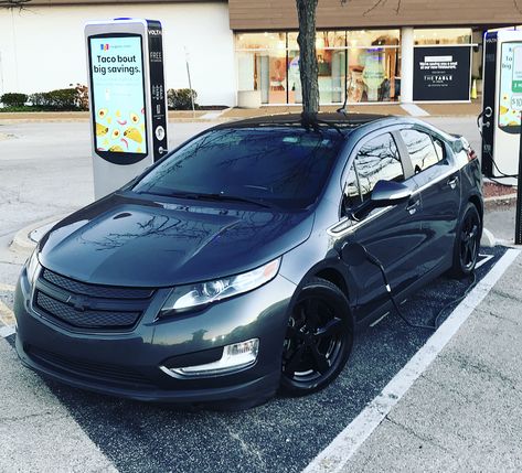 Blacked Out Wheels and Grill Chrome delete 2012 Chevrolet Volt, Electric Cars, Chevy, Bmw Car, Cars, Vehicles, Black