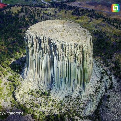 Devils Tower. Wyoming Devils Tower Wyoming, Devils Tower, Giant Tree, Geology Rocks, Ancient Tree, Ancient Mysteries, Rock Formations, Natural Phenomena, National Monuments