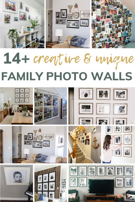 Diy Photo Wall Living Room, Home Photo Display Ideas, Creative Ways To Display Photos On Wall, Mixtiles Wall Ideas, Photo Wall Collage Living Room Home Decor, Photo Feature Wall, Wall Of Picture Frames, Wall Of Photos Ideas, Wall Decoration With Photos