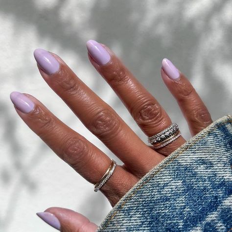 The Mani Club on Instagram: "This pretty, pale purple is called Lavender Stems. It’s a sheer jelly that paints like a dream. It is also my number two pick from this Spring collection. I love how subtle and classic it is. Even more, I love that it’s super buildable. It looks fantastic with even just one coat. FYI, two coats are pictured here. P.S. How many Lavender Haze references will we see/hear with posts of this polish? So many. Get ready!" Pale Purple Nails, Lavender Haze Nails, Lavender Haze, Lavender Nails, Pale Purple, Dream It, Number Two, Purple Nails, Spring 2023