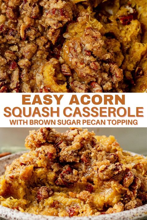 Acorn Squash Casserole, Dessert Acorn Squash, Thanksgiving Meals Without Turkey, Brown Sugar Acorn Squash, Oven Baked Acorn Squash Brown Sugar, Mexican Acorn Squash, Maple Pecan Acorn Squash, Gluten Free Brands, Butternut Squash Ravioli