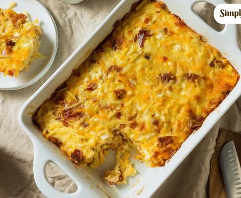 Brenda Gantt's Onion Casserole Recipe - Simply Good Cooking Breakfast Casserole Without Potatoes, Pioneer Woman Breakfast, Amish Breakfast Casserole, Easy Breakfast Casserole Recipes, Breakfast Casserole Bacon, Hunger Pangs, Best Breakfast Casserole, Chicken Bacon Ranch Casserole, Overnight Breakfast Casserole