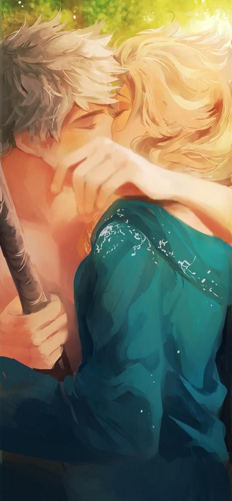 So cute Jelsa Fanart Kisses, Jelsa Fanart Cute, Elsa Jack Frost, Elsa Jack, Jelsa Fanart, Princesas Disney Anime, Anime Disney, Disney Ships, Jack Frost And Elsa