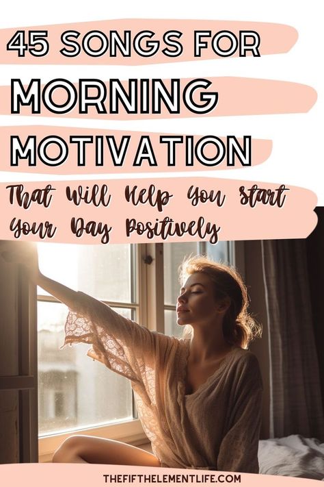 Songs for Morning Motivation Motivation Playlist, Empowering Songs, Good Morning Song, Uplifting Songs, Road Trip Playlist, Start Day, Positive Music, Morning Music, The Fifth Element