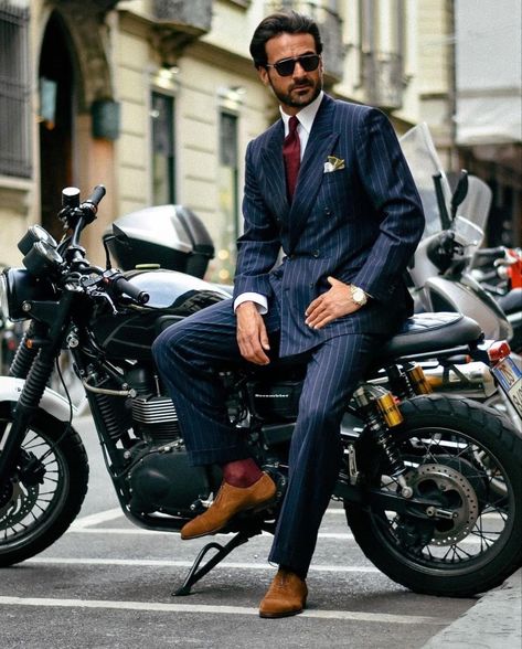 Male Motorcycle, Male Biker, Suit And Motorcycle, Motorcycle Photoshoot, Suit On Motorcycle, Mens Motorcycle Photoshoot, Motorcycle Lifestyle Photography, Motorcycle Photography Male, Guy In Suit On Motorcycle