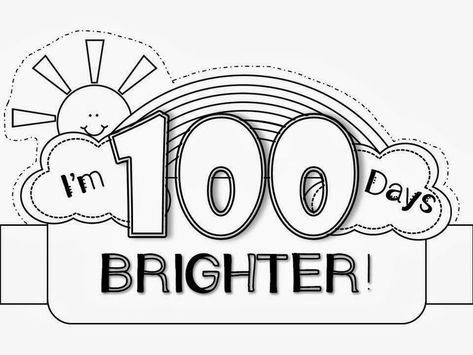 100th Day Hat FREEBIE! :) 100th Day Ideas, 100 Días De Clases, 100 Day Activities, 100th Day Of School Ideas, 100th Day Activities, 100 Days Of School Ideas, 100th Day Of School Activities, 100th Day Of School Crafts, Kindergarten February