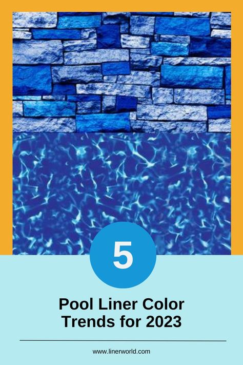 Wanna know what's trending in backyard, above-ground pools? We have the top five trends for 2023 on our blog! Pool Liners Inground Colors, Pool Liners Inground, Color Trends For 2023, Swimming Pool Trends, Swimming Pool Liners, Above Ground Pool Liners, Pool Liner, Pool Colors, Pool Liners