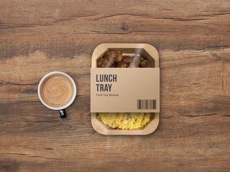 Cardboard takeaway food tray packaging m... | Premium Psd #Freepik #psd #mockup #food #business #label Food Tray Packaging, Meal Packaging, Takeaway Food, Food Business, Design Websites, Food Tray, Food Trays, Packaging Mockup, Food Labels