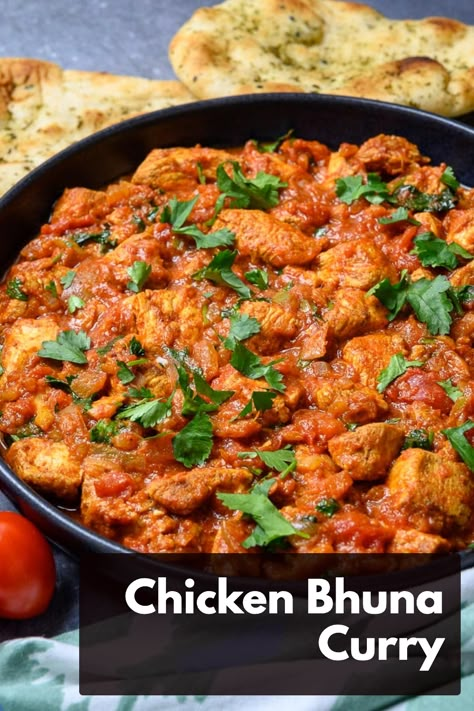 Looking for a meal with a kick? This chicken bhuna curry might be your next favorite. It's a hearty, spicy dish that's sure to add a little excitement to your regular dinner lineup. Bhuna Chicken Recipe, Chicken Bhuna, Simple Family Meals, Chicken Menu, Popular Dinner Recipes, Indian Dinner, Better Than Takeout, Cozy Dinner, Spicy Dishes