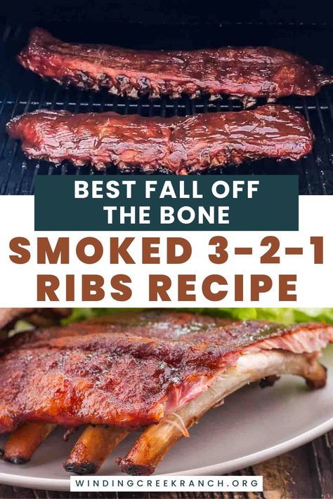 This smoked 3-2-1 ribs recipe makes juicy, tender, fall-off-the-bone ribs! This foolproof method guarantees amazing results. Cooked low and slow, these ribs are incredibly easy to make and taste fantastic. Smoked Desserts, 3 2 1 Ribs, Easter Bbq, Simple Sides, Recipes For Easter, Electric Smoker, Brisket Recipes, Smoked Meat, Traeger Grill