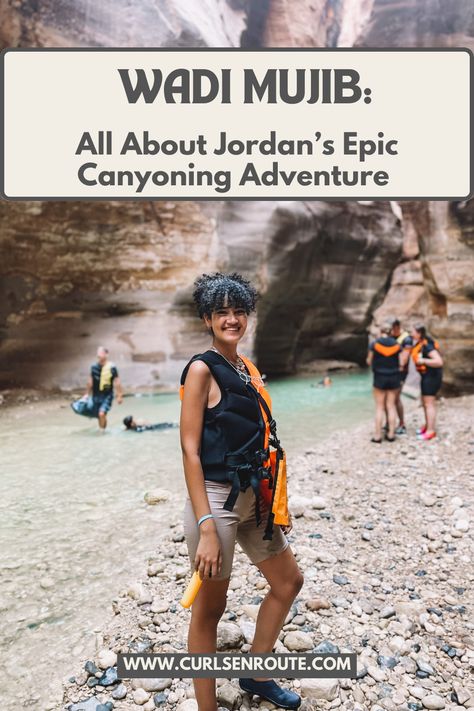 Adrenaline junkies traveling to Jordan might want to add Wadi Mujib to their itinerary. The canyoning experience is a must-do if you’re into spending time outdoors and don’t mind a bit of a challenge – both physical and mental. So, if this sounds like your cup of tea, this guide should help you prepare for the Wadi Mujib canyoning adventure.  #wadimujib #jordantravel #jordanitinerary #canyoning #jordantrails #wadimujibsiqtrail Wadi Mujib Jordan, Wadi Mujib, Nature Tourism, Jordan Travel, Hiking Tips, Camping Essentials, Future Travel, Travel Stories, Cup Of Tea