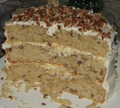 Banana Delight, Hummingbird Cake Recipes, Paula Dean, Butter Pecan Cake, Paula Deen Recipes, Hummingbird Cake, Pecan Cake, A Piece Of Cake, Butter Pecan