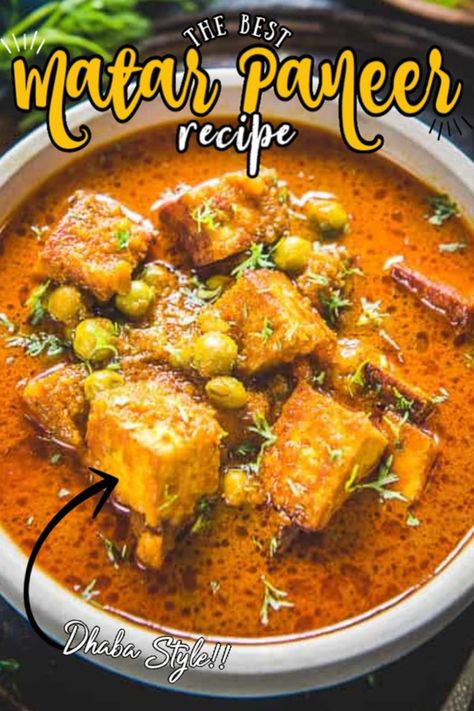 A healthy, decadent, desi accompaniment that goes well with Indian bread like Masala Paratha, Chatpata Paratha, Ajwain Paratha, Naan, Multigrain Roti, Makai Missi Roti, this Matar Paneer Recipe turns out similar to the dhaba style, folks! Here is how to make Mutter Paneer recipe at home. Matter Paneer, Mutter Paneer Recipe, Chili Paneer, Missi Roti, Paneer Recipe, Indian Bread, Paneer Recipes, Fried Tofu, Signature Dishes