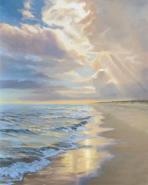 Seascape Paintings, Landscape Art, The Ocean, Painting Ideas, Beautiful Art, Art Inspo, Acrylic Painting, Oil Painting, Art Painting