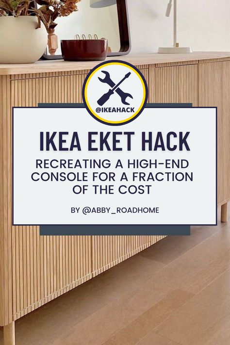 Eket Hack Ikea, Ikea Eket Ideas, Eket Ikea Hacks, Ikea Eket Hack, Eket Ikea, Eket Cabinet, Cabinet Hack, Ikea Eket, Pole Wrap