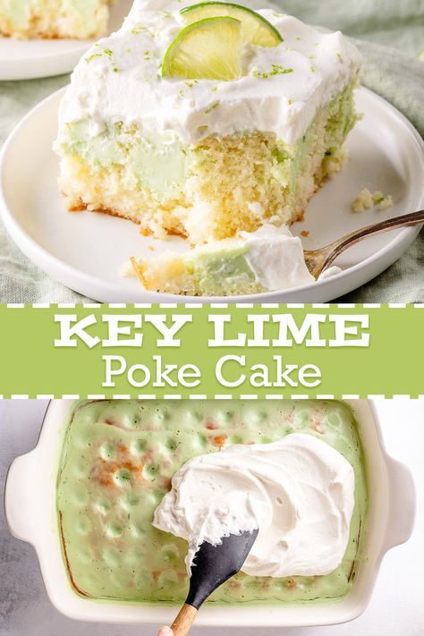 Easy Key Lime Cake, Key Lime Poke Cake, Lime Poke Cake, Key Lime Glaze, Key Lime Cake Recipe, Homemade Margarita Recipe, Cake Poke, Lime Cake Recipe, Key Lime Recipes