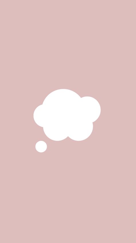 white cloud/ thinking bubble icon on a pink background for instagram highlight cover Thinking Bubble Aesthetic, Thinking Cloud, Thinking Bubble, Giphy Instagram, Bubble Icon, Background Printable, Insta Highlights, Instagram Highlight Cover, Cloud Icon