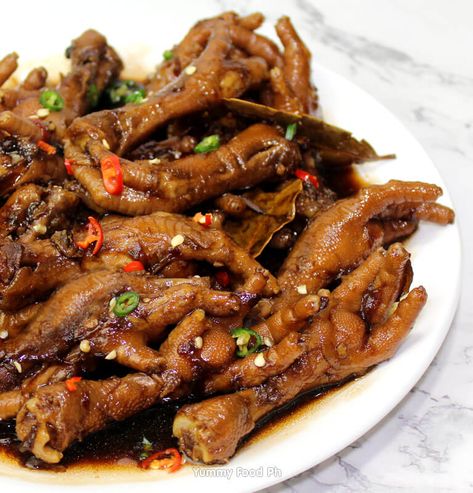 Spicy Chicken Feet Recipe, Chicken Feet Recipe Easy, Chicken Paw Recipe, Chicken Feet Recipe, Sweet Spicy Chicken, Sweet Chili Chicken, Sweet And Spicy Chicken, Adobo Recipe