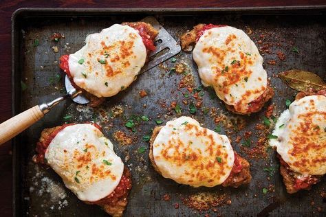 Veal Parmesan Recipe | SAVEUR Veal Parmesan Recipe, Veal Parmesan, Veal Cutlet, Veal Recipes, Cutlets Recipes, Chicken Parmigiana, Parmesan Recipes, Eggplant Parmesan, Provolone