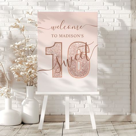 🎉✨ Celebrate in style with this personalized Sweet 16 Glitter Welcome Sign! Perfect for any Sweet 16 birthday celebration, this foam board adds a touch of glam to the party entrance! Available in several colors! Customize it with your own text and make it uniquely yours! 🎀🎂 Get yours now on Zazzle! 💖 Link in bio! . . . . #zazzlemade, #sweet16, #sweet16party, #sweet16decor, #custombirthdaydecor, #birthdaywelcome, #partywelcome, #redglitter, #sweetsixteen, #birthdaybash, #partydecor, #birthday... Welcome Sign Birthday Party Entrance, Birthday Party Essentials, Party Entrance, Sweet 16 Birthday Party, 16 Birthday, Party Essentials, Birthday Name, Sweet 16 Parties, 16th Birthday Party