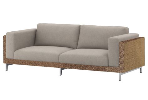 Cat owners rejoice! IKEA customers have been pleading for pet-friendly furniture for years, and the Swedish giant finally responded this week with KÄT, a sofa/cat scratcher hybrid that is designed specifically for pet-loving people. KÄT has normal cushions for human comfort, but its unique base is made from corrugated cardboard. It’s perfect for felines who want to sharpen their claws….without ruining your furniture. Cat Proof Couch, Cat Proof Furniture, Ikea Cat, Pet Friendly Furniture, Ikea Apartments, Top Grain Leather Sofa, Cat Proofing, Ikea Living Room, Apartment Sofa