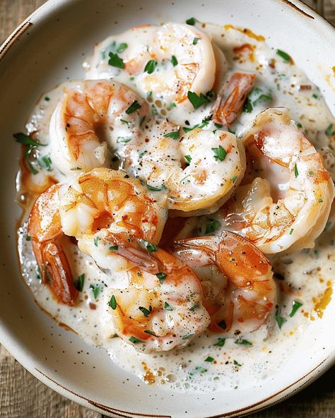 Garlic Shrimp in Coconut Milk - Recipes, Tasks & Tools Shrimp And Coconut Milk Recipes, Coconut Shrimp Dinner, Shrimp In Coconut Milk, Coconut Milk Shrimp, Shrimp Coconut Milk, Coconut Shrimp Recipe, Coconut Shrimp Recipes, Shrimp Stir Fry, Juicy Shrimp