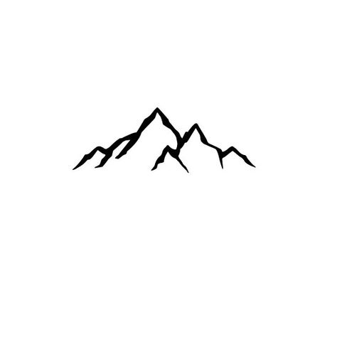 Mountain Outline, Black And White Outline, Mini Tattoos, Line Drawing, Tattoo Ideas, Woodworking, Art Design, Black And White, Tattoos